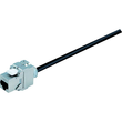 918.033 Bachmann CAT6a RJ45 Patch Leitung, Länge3,0m, Buchse TKM Keystone Produktbild