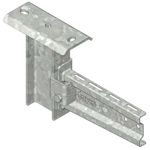 10314 Trayco WBI30 0400 DG Klemmausleger I Profil   Wall Bracket I-Profile Produktbild Additional View 2 L