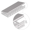 10416 Trayco CT C 100 2DG Kabelrinne Deckel klipsbar   Cable Tray Cover Produktbild Additional View 2 S