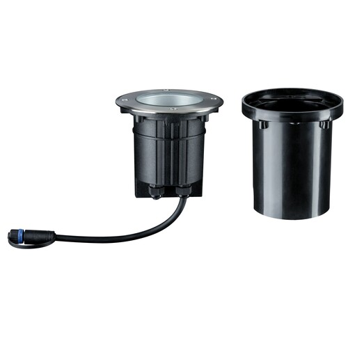 93907 Paulmann Outdoor Plug+Shine Boden EBL IP67 480lm 3000K 6W 24V 20° schwenk Produktbild Side View L