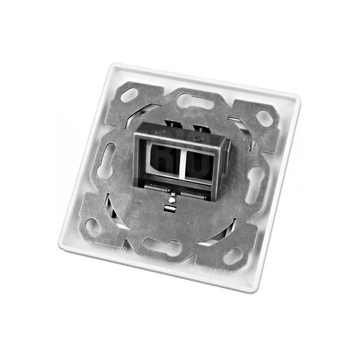 WKS Outlet 2 Wirewin Keystone Leerdose für 2 Module RAL 9010 Unterputz Produktbild Additional View 2 L