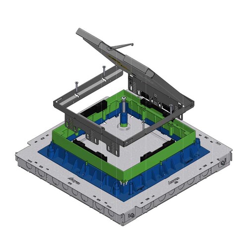 16032 Trayco FS-SPACER-10-PA9011 Abstandhalter für Edelstahl Klappdeckel Produktbild Additional View 2 L