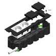 15651 Trayco FS-BC-0-45-PA9011 Blinddeckel für Gerätebecher Modul 45 Produktbild Additional View 2 S