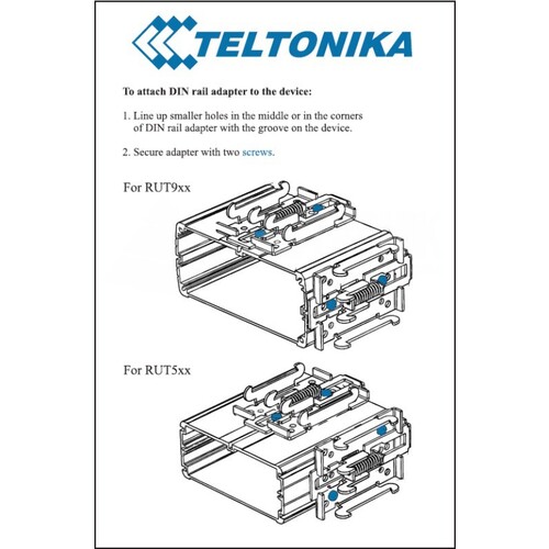 PR5MEC00 Teltonika DIN Rail Kit Produktbild Additional View 2 L