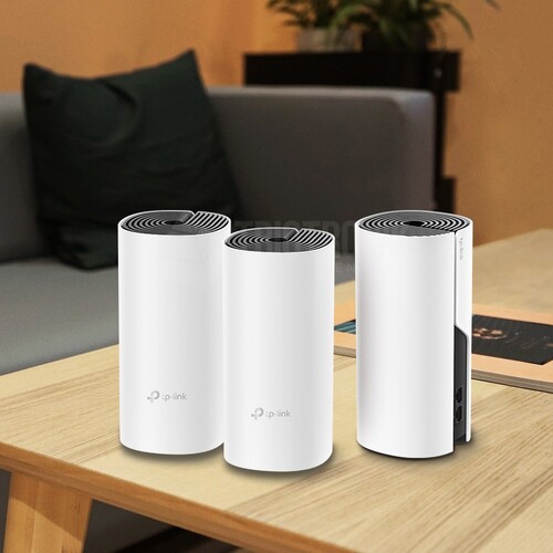 DECO M4 3-PACK TP-Link AC1200 Whole Home Mesh Wi Fi System Produktbild Additional View 2 L