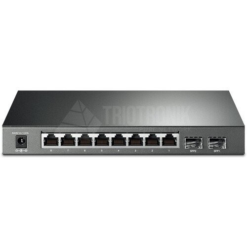 TL-SG2210P TP-Link JetStream 8 Port Gigabit Smart PoE+ Switch with 2 SFP Sl Produktbild Additional View 2 L