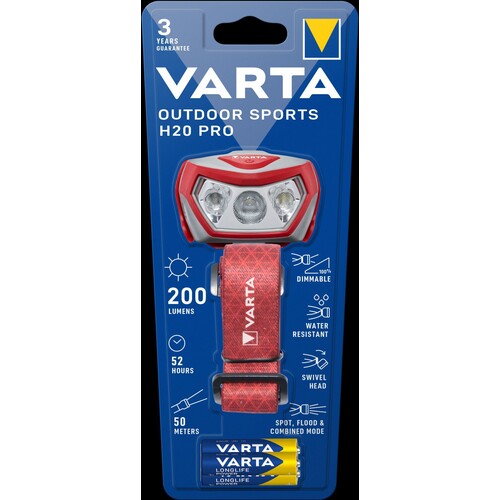 17650101421 Varta Outdoor Sports H20 Pro inkl. 3x AAA Batterien Produktbild Additional View 2 L