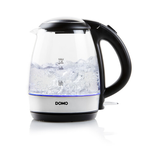 DO9218WK Domo Glas Wasserkocher 1,2l blau beleuchtet 2200W Produktbild Additional View 2 L