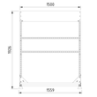 18923 Trayco RS 1500 UG Roofshelter L=1500mm, ultra galv. Produktbild Additional View 2 S