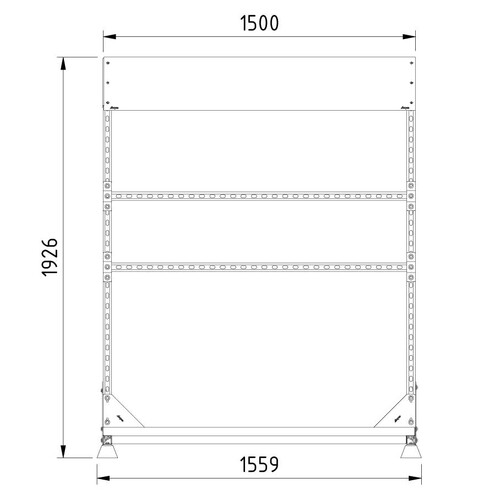 18923 Trayco RS 1500 UG Roofshelter L=1500mm, ultra galv. Produktbild Additional View 2 L