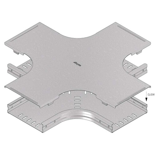 15752 Trayco CT CX 400 PG Kabelrinne Deckel X Stück B=400mm, Sendzimir Produktbild Additional View 2 L