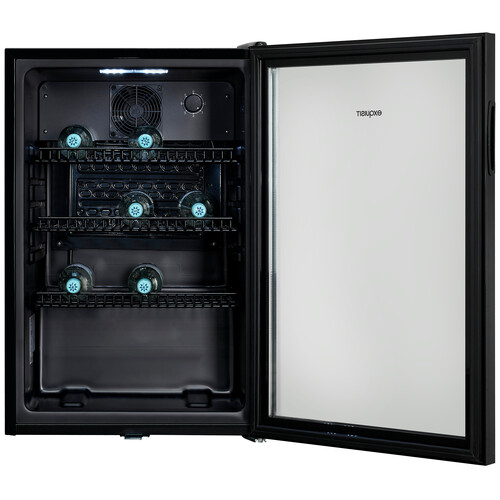 810930503 Exquisit GKS120-GT-160C black Glastürkühlschrank 84 x 54 x 54,5 cm Produktbild Additional View 2 L
