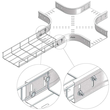 10192 Trayco CT60-X-300-PG Kabelrinne X-Stück 300 Produktbild Additional View 3 S