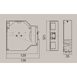 LSBI 6DSC Lightwin Lightwin Industriespleissbox inkl. Hutschienenmo Produktbild Additional View 3 S