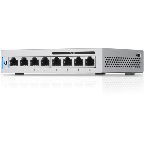 US-8-60W-5 Ubiquiti UniFi Switch, 8 Port, 60W, 5 Pack, Power Supply Included Produktbild Additional View 3 L