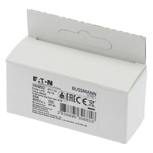 35NZ02 Eaton SICHERUNG D02 35A T GL/GG 400VAC E18 Produktbild Additional View 3 L