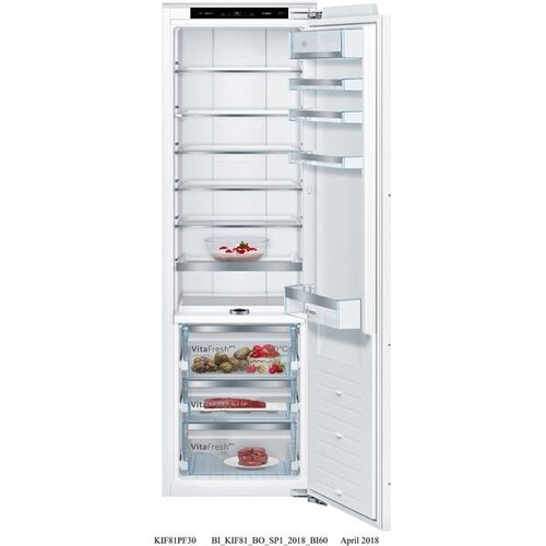 KIF81PFE0 Bosch Einbau Kühlschrank 178x56cm VitaFresh Flachscharnier Produktbild Additional View 3 L