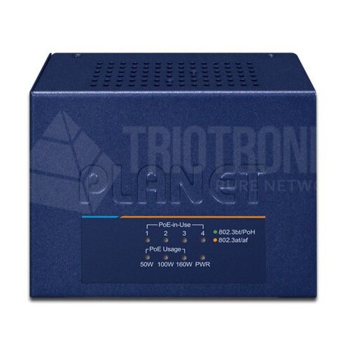 UPOE-400 Planet 4 Port Multi Gigabit 802.3bt PoE++ Injector Hub (160 Watts) Produktbild Additional View 3 L