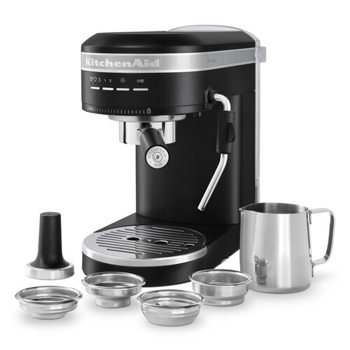 5KES6503EBK KitchenAid Halbautomatische Espressomaschine Artisan Gusseisen Schw Produktbild Additional View 3 L