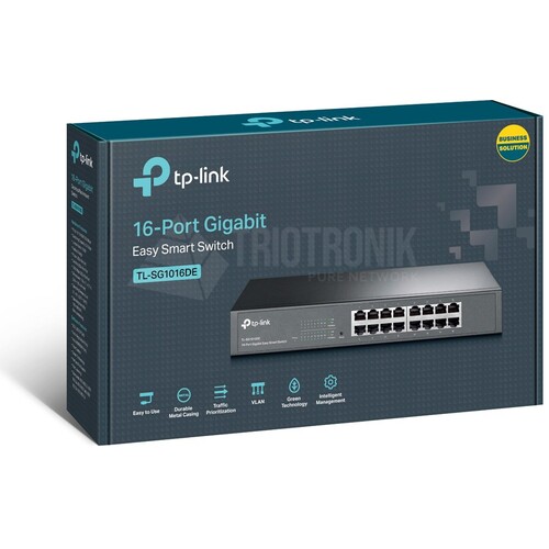 TL-SG1016DE TP-Link 16 Port Gigabit Easy Smart Switch Produktbild Additional View 3 L