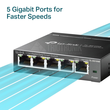 TL-SG105E TP-Link 5 Port Gigabit Easy Smart Switch Produktbild Additional View 3 S