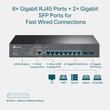 TL-SG3210 TP-Link JetStream 8 Port Gigabit L2+ Managed Switch with 2 SFP Produktbild 3 S