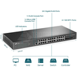 TL-SG3428X TP-Link JetStream 24 Port Gigabit L2+ Managed Switch Produktbild 3 S