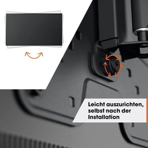 TVM 1245 Vogels TV-Wandhalterung 19-43" schwenk-neigbar 200x200 max.15kg schwarz Produktbild Additional View 3 L