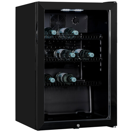 810930503 Exquisit GKS120-GT-160C black Glastürkühlschrank 84 x 54 x 54,5 cm Produktbild Additional View 3 L