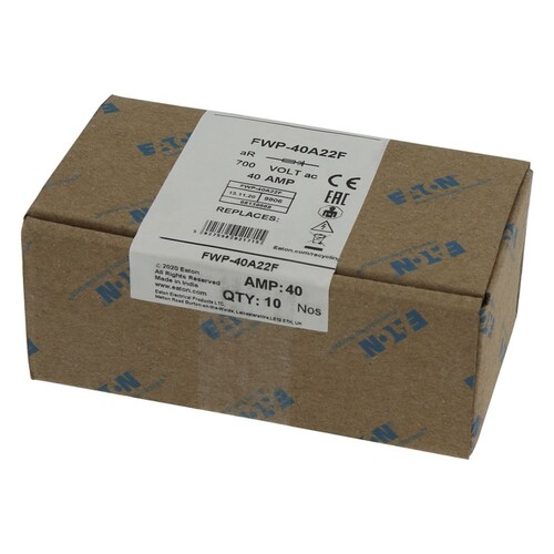 FWP-40A22F Eaton 40AMP 700V ac 22 X 58MM FERRULE  40AMP 700V ac 22 X 58MM FERRULE Produktbild Additional View 4 L