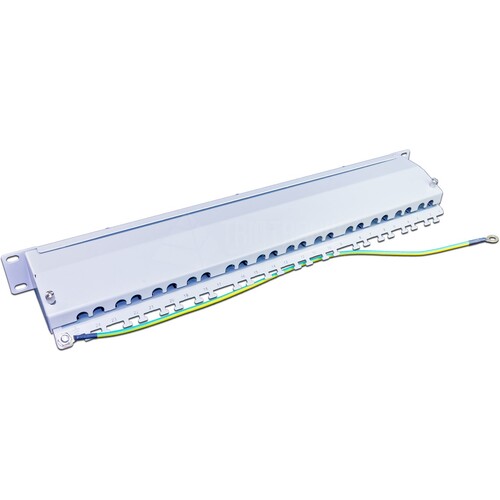 DVP-WW-K6A 24 Wirewin 24 Port 19\ KAT6A Patch Panel, geschirmt, LSA+, Hellgrau Produktbild Additional View 4 L