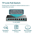 TL-SG108PE TP-Link 8 Port Gigabit Easy Smart Switch with 4 Port PoE+ Produktbild Additional View 4 S