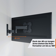 TVM 1245 Vogels TV-Wandhalterung 19-43" schwenk-neigbar 200x200 max.15kg schwarz Produktbild Additional View 4 S