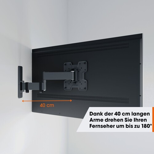 TVM 1245 Vogels TV-Wandhalterung 19-43" schwenk-neigbar 200x200 max.15kg schwarz Produktbild Additional View 4 L