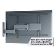 TVM 1645 Vogels TV-Wandhalterung 40-77" schwenk-neigbar 600x400 max.35kg schwarz Produktbild Additional View 4 S