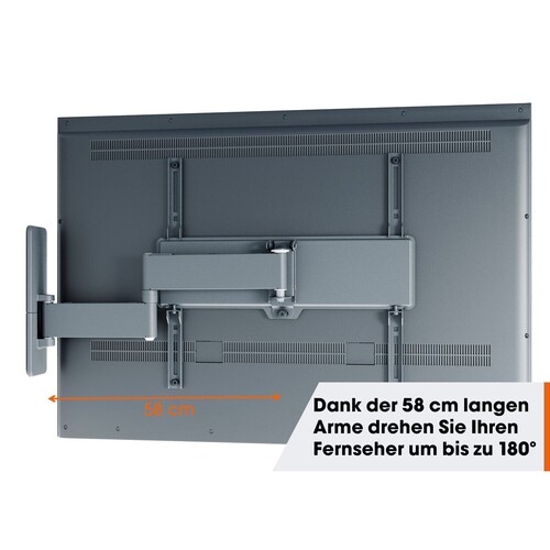 TVM 1645 Vogels TV-Wandhalterung 40-77" schwenk-neigbar 600x400 max.35kg schwarz Produktbild Additional View 4 L