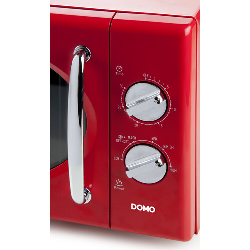 DO2925 Domo Mikrowelle 25l Drehteller 27 cm Rot Produktbild Additional View 4 L