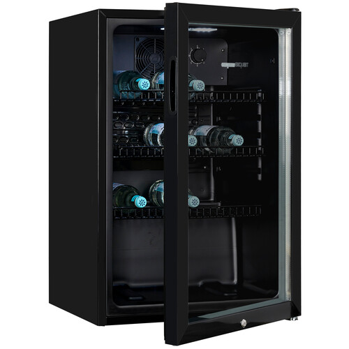 810930503 Exquisit GKS120-GT-160C black Glastürkühlschrank 84 x 54 x 54,5 cm Produktbild Additional View 4 L