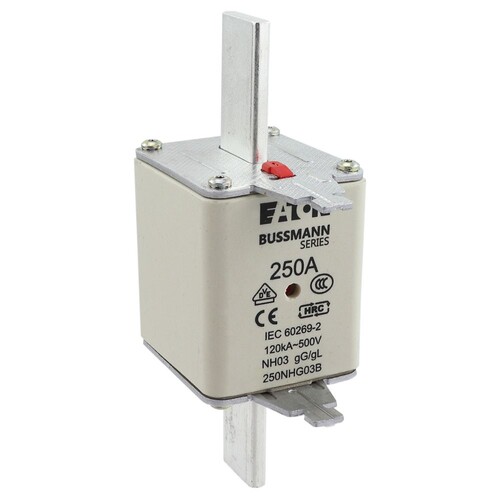250NHG03B Eaton NH FUSE 250A 500V GL/GG SIZE 03 DUAL IN Produktbild Additional View 5 L