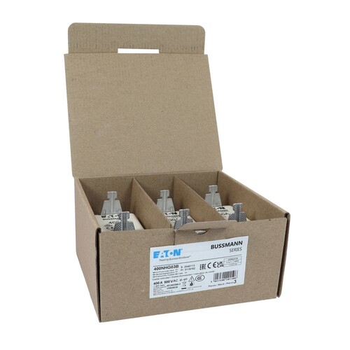 400NHG03B Eaton NH FUSE 400A 500V GL/GG SIZE 03 DUAL IN Produktbild Additional View 5 L