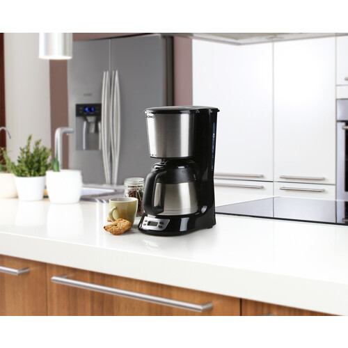 DO709K Domo Filterkaffeemaschine Thermo 1l 8 Tassen mit Timer Schwarz Produktbild Additional View 5 L