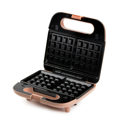 DO1106C Domo Snack Party 2-in-1 Sandwichmaker und Waffeleisen rosa Produktbild Additional View 5 L