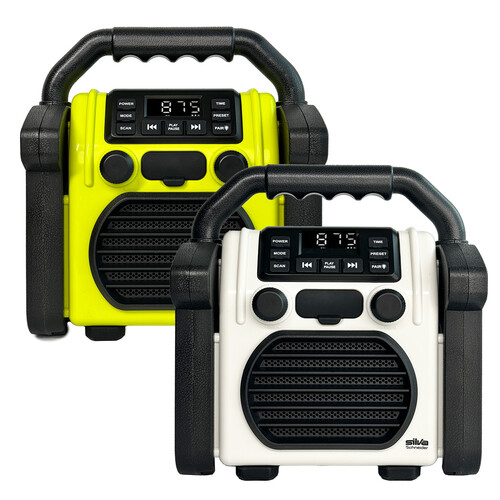 243023 Silva-Schneider BR 230 BT Offwhite Baustellenradio, Akku, BT, USB Produktbild Additional View 5 L