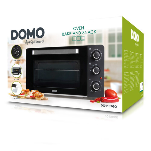 DO1107GO Domo Backofen 28l 1500W Ober/Unterhitze bis 230 Grad Produktbild Additional View 6 L