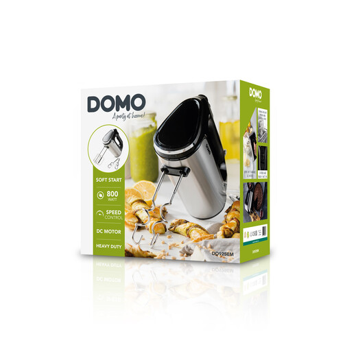 DO9258M Domo Handmixer 800W 2 Quirle, 2 Knethaken, 5 Stufen + Turbo Produktbild Additional View 7 L