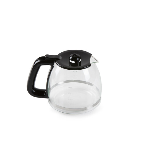 DO708K Domo Filterkaffeemaschine 1,5l 12 Tassen mit Timer Schwarz Produktbild Side View L