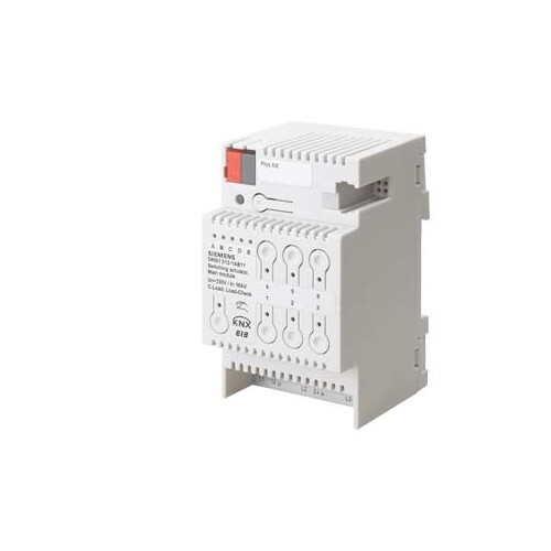 5WG15121AB11 SIEMENS KNX SCHALTAKTOR N512/11 M3X16A C-L HAUPTMODUL AC 230V Produktbild Additional View 1 L