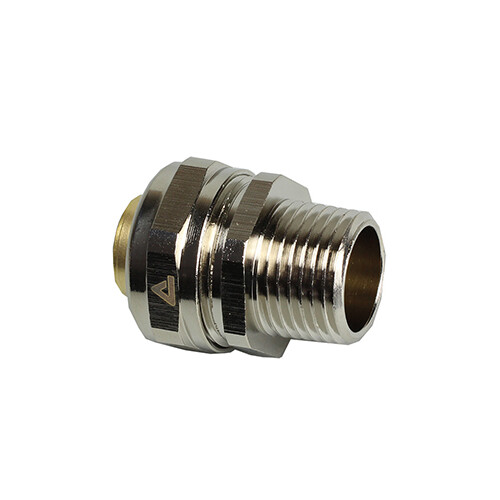 7140163 Anamet COMPACT FITTING STRAIGHT NICKEL PLATED BRASS, IP 40   NPT 1/2    Produktbild Front View L