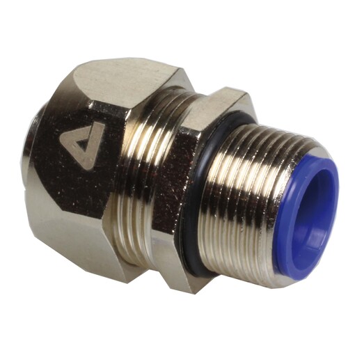 8100167 Anamet FITTING STRAIGHT NICKEL PLATED BRASS, IP 40   Pg 16   UI / UIG  Produktbild Front View L