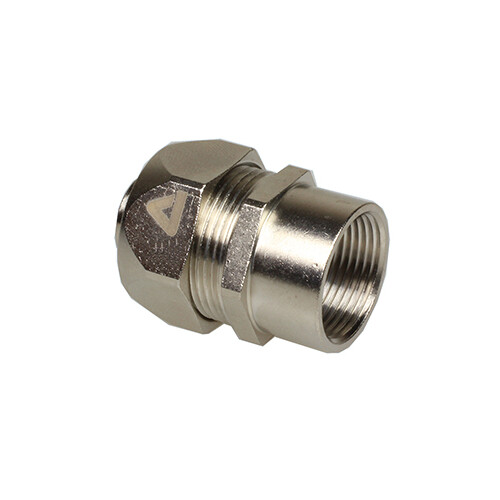 8103111 Anamet FITTING FEMALE NICKEL PLATED BRASS, IP 67   Pg 11   3/8 Produktbild Front View L